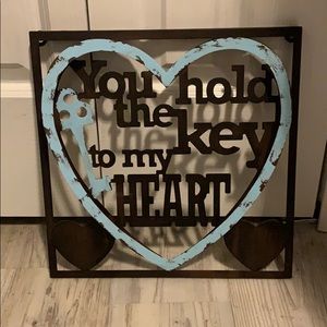 💞 WALL DECOR!! “You hold the key to my heart”